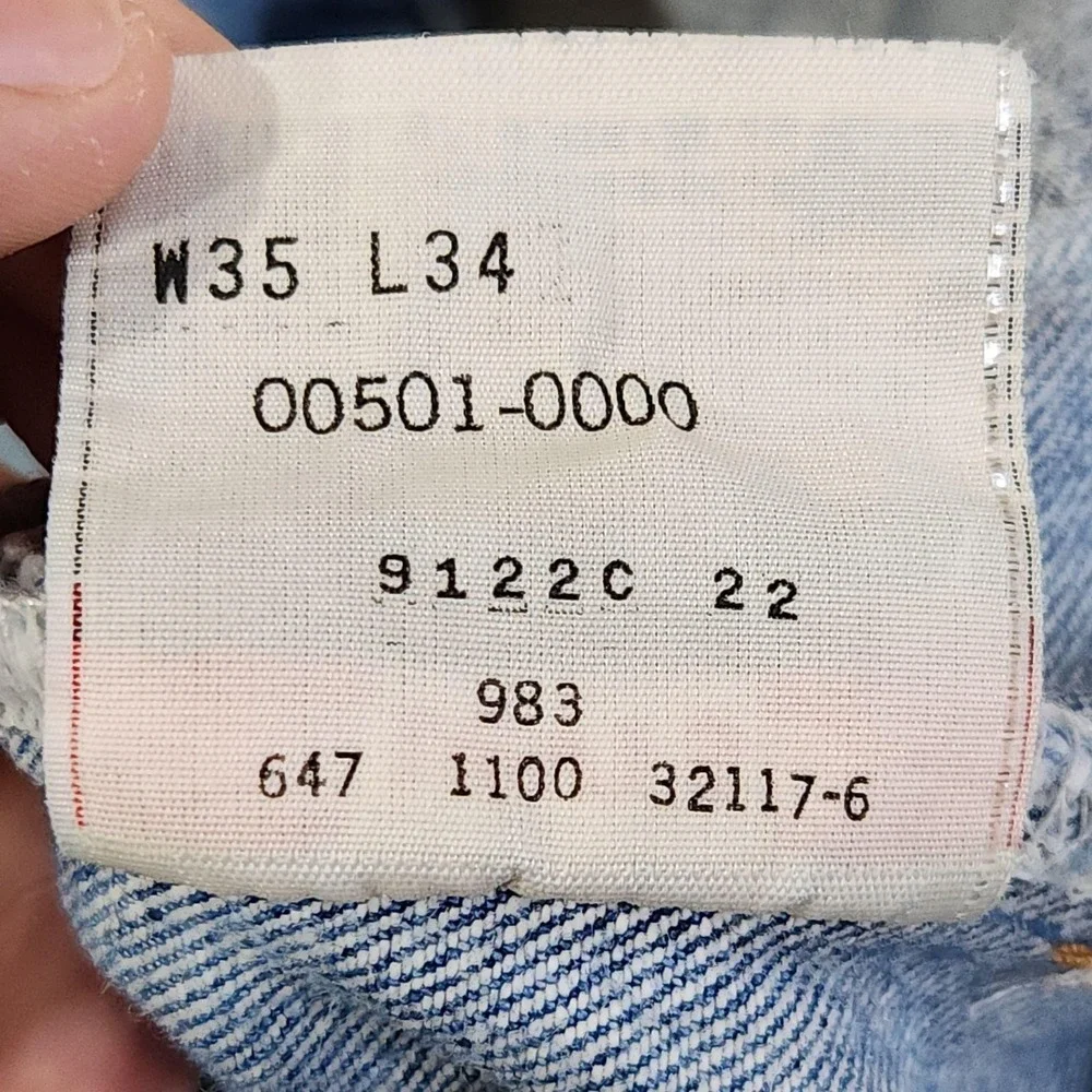 Vintage Y2K Levis 501xx Denim Shorts Mens 32 6